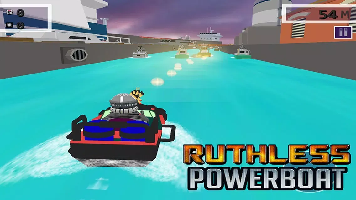 Ruthless Power Boat - Top Gun Shooting Game Screenshots