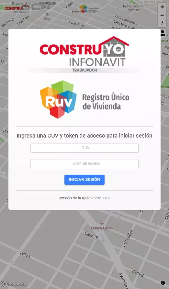 Ảnh chụp màn hình của ConstruYO Infonavit Trabajador