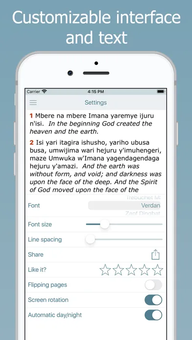 Kinyarwanda Bible. Biblia Yera স্ক্রিনশট