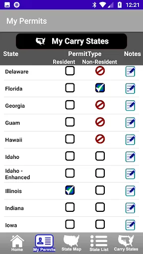 Screenshot di CCW – Concealed Carry 50 State