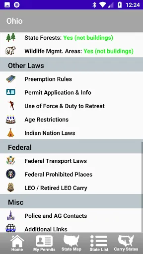 Screenshot di CCW – Concealed Carry 50 State