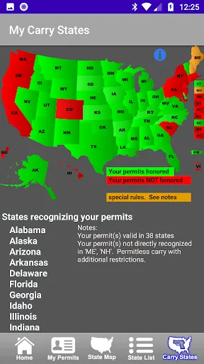 Screenshot di CCW – Concealed Carry 50 State