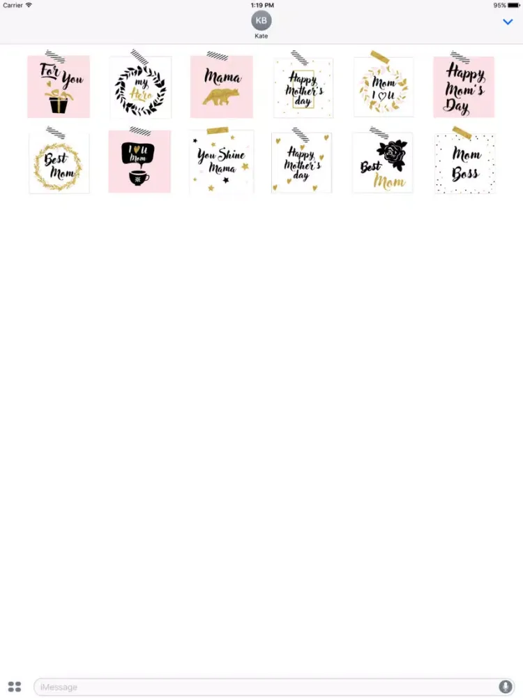 Скриншоты Dear Mother - Mother's day celebration stickers iPad 