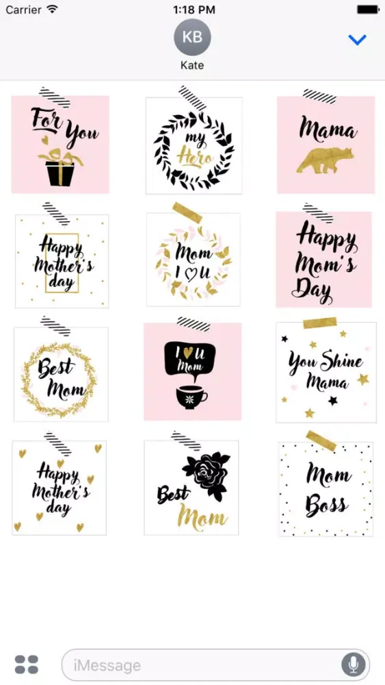 Скриншоты Dear Mother - Mother's day celebration stickers