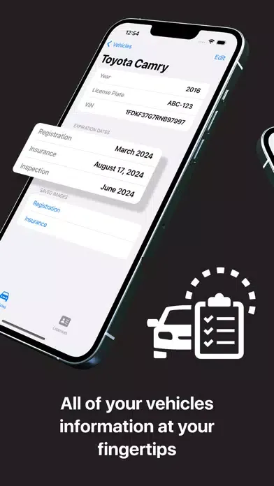 Capturas de tela do Vehicle Information Tracker