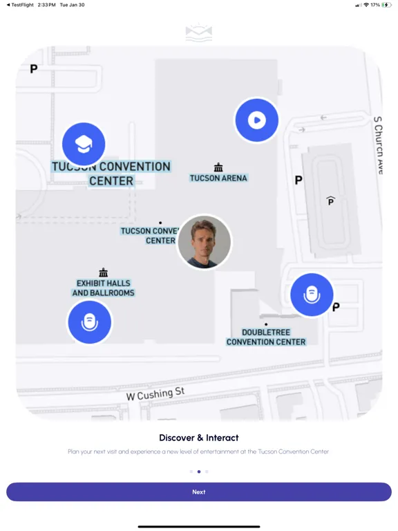 Tucson Convention Center App iPad  Screenshots