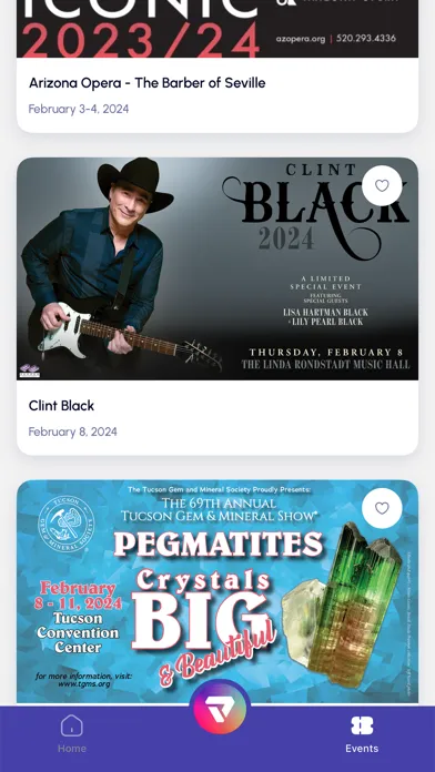 Tucson Convention Center App Screenshots