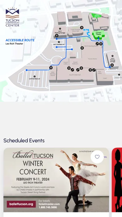 Tucson Convention Center App Screenshots