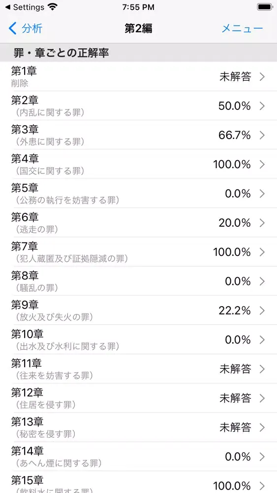 刑法穴埋め問題 스크린샷