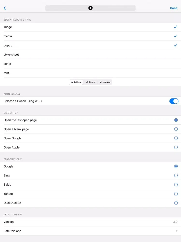 MojiBrowser iPad 應用截圖