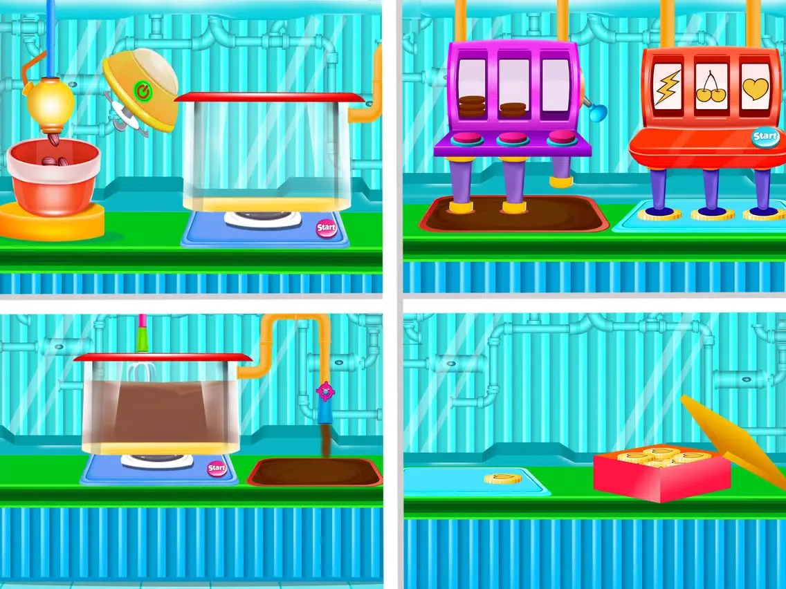 Tangkapan skrin Tasty Candy Chocolate Factory iPad 