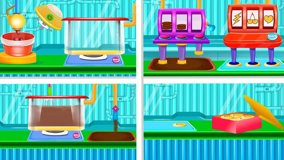 Tangkapan skrin Tasty Candy Chocolate Factory