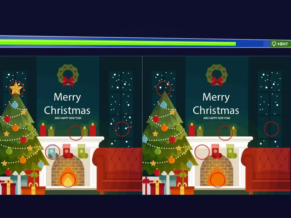 Ảnh chụp màn hình của Christmas Puzzles Mini Games iPad 