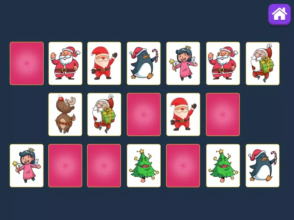 Ảnh chụp màn hình của Christmas Puzzles Mini Games iPad 