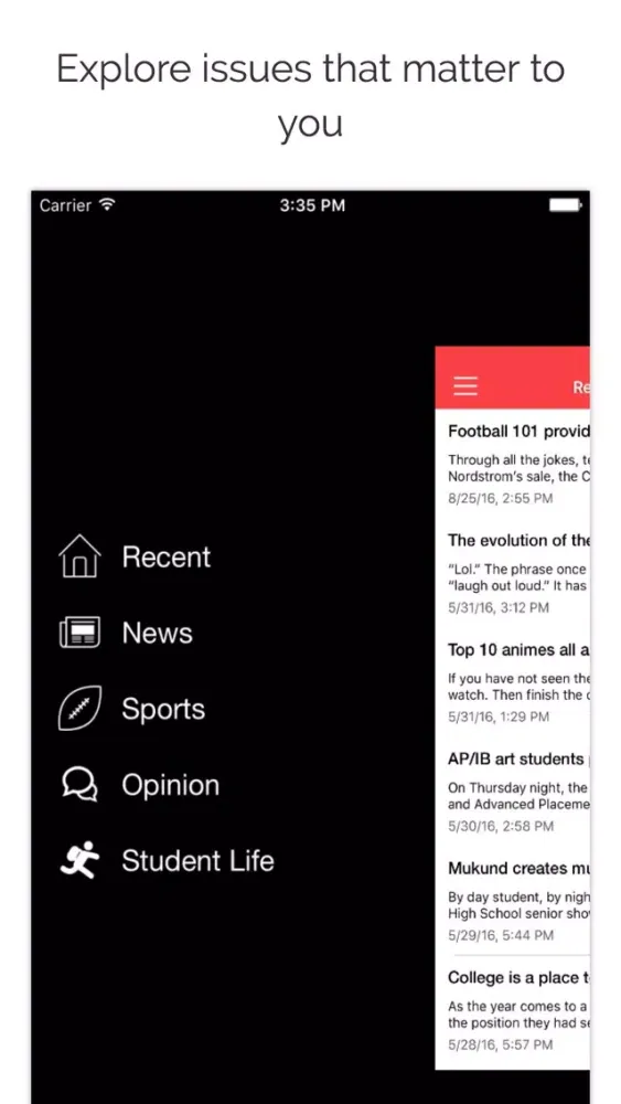 Coppell Student Media: Articles and KCBY سکرین شاٹس