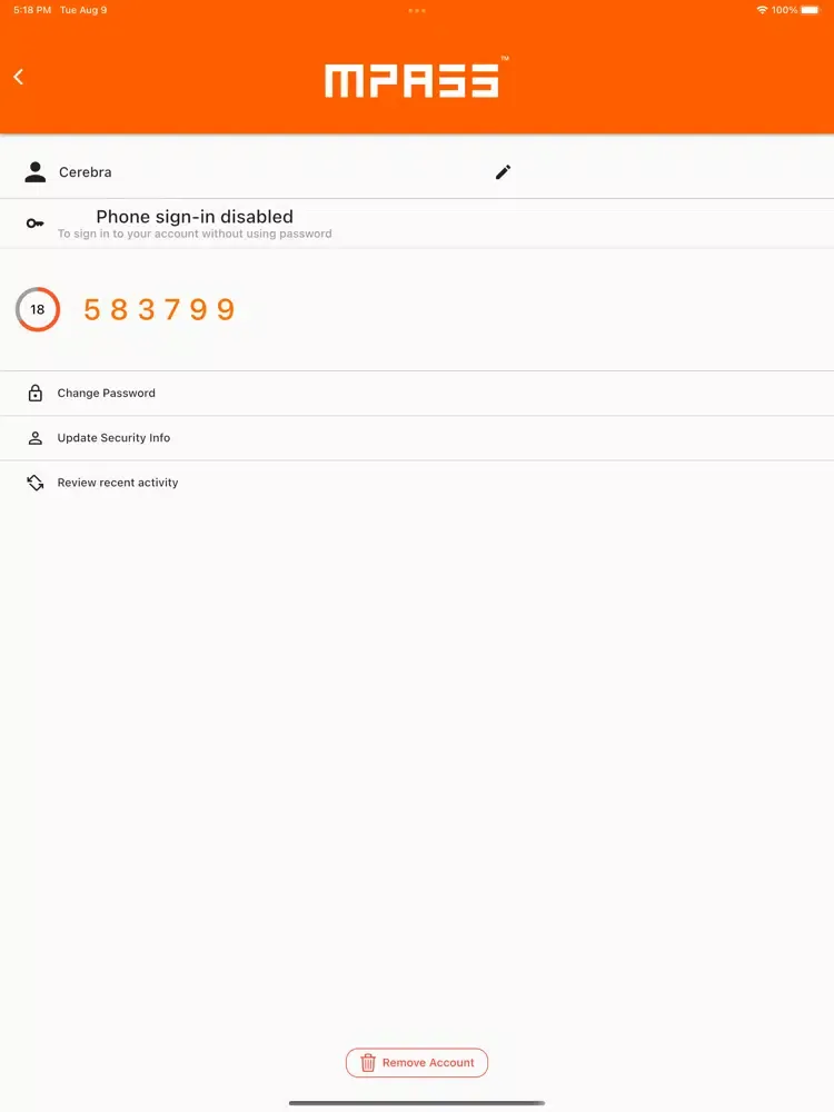mPass Flutter iPad  スクリーンショット