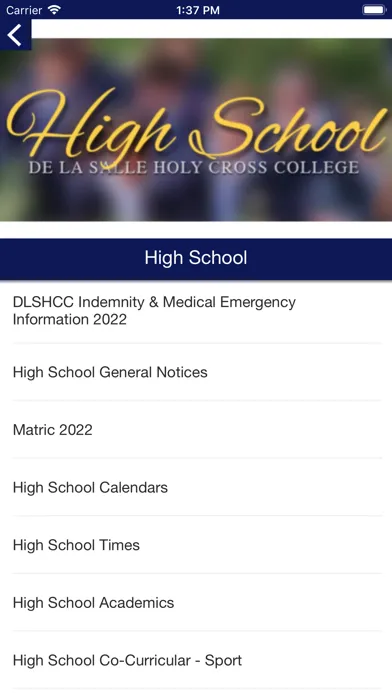 Capturas de pantalla de De La Salle Holy Cross College