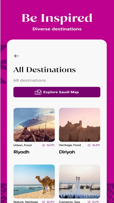 Captures d'écran de Visit Saudi - روح السعودية