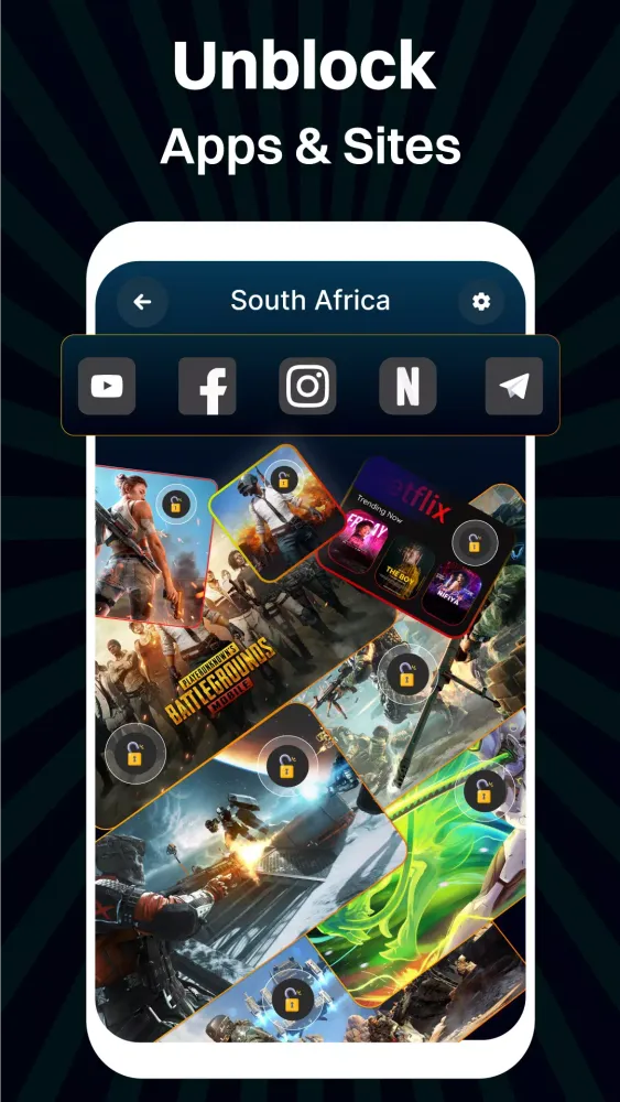 South Africa VPN:Get Africa IP Screenshots