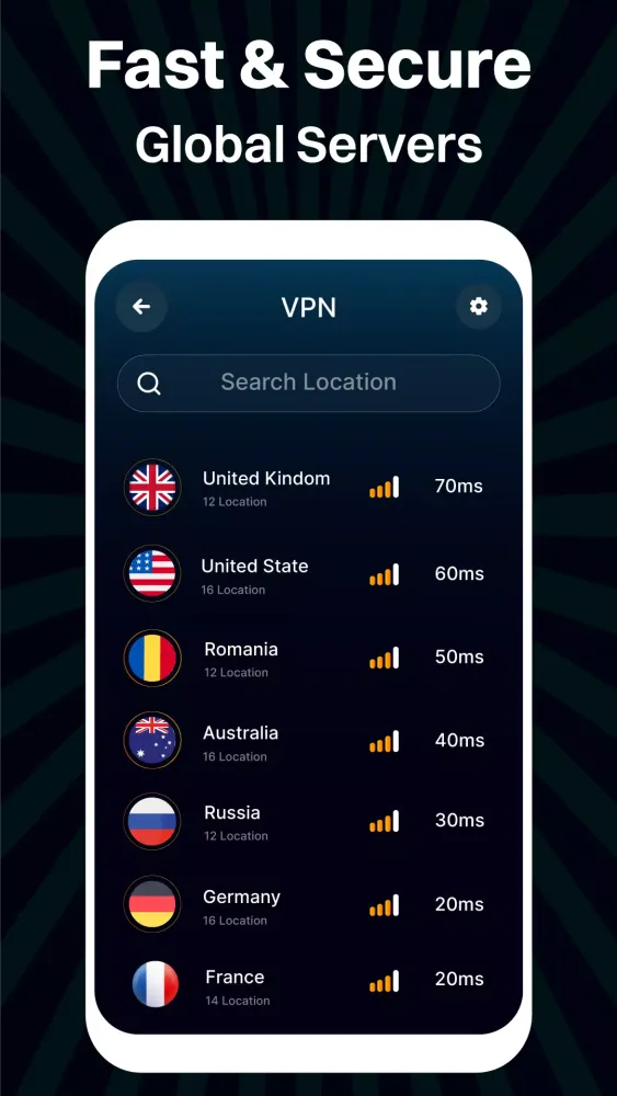 South Africa VPN:Get Africa IP Screenshots