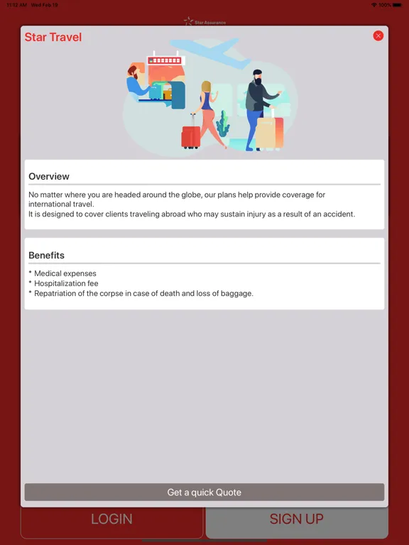 ภาพหน้าจอของ Star Assurance App iPad 