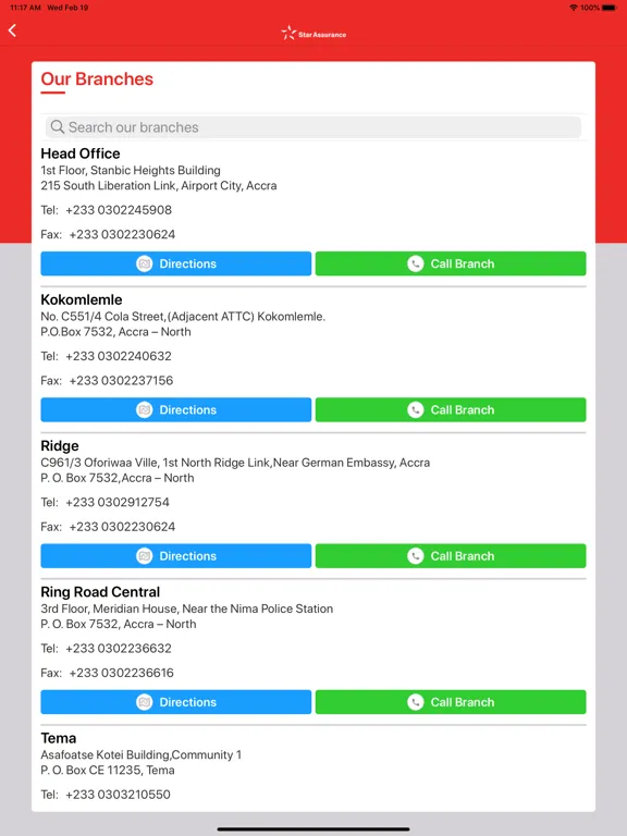 ภาพหน้าจอของ Star Assurance App iPad 