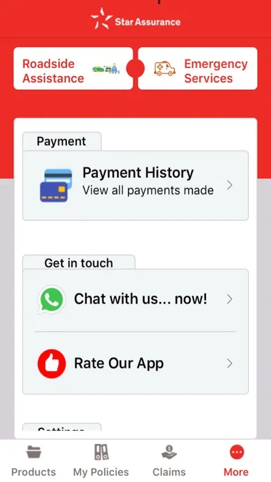 ภาพหน้าจอของ Star Assurance App