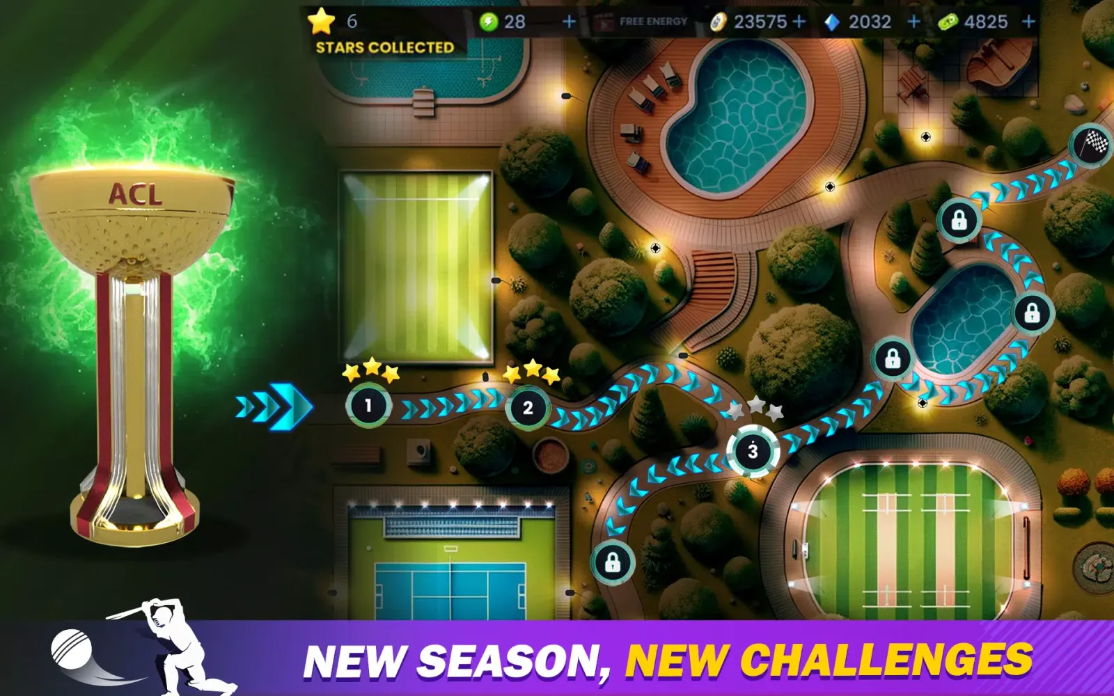 ภาพหน้าจอของ Cricket Game : Sachin Saga Pro