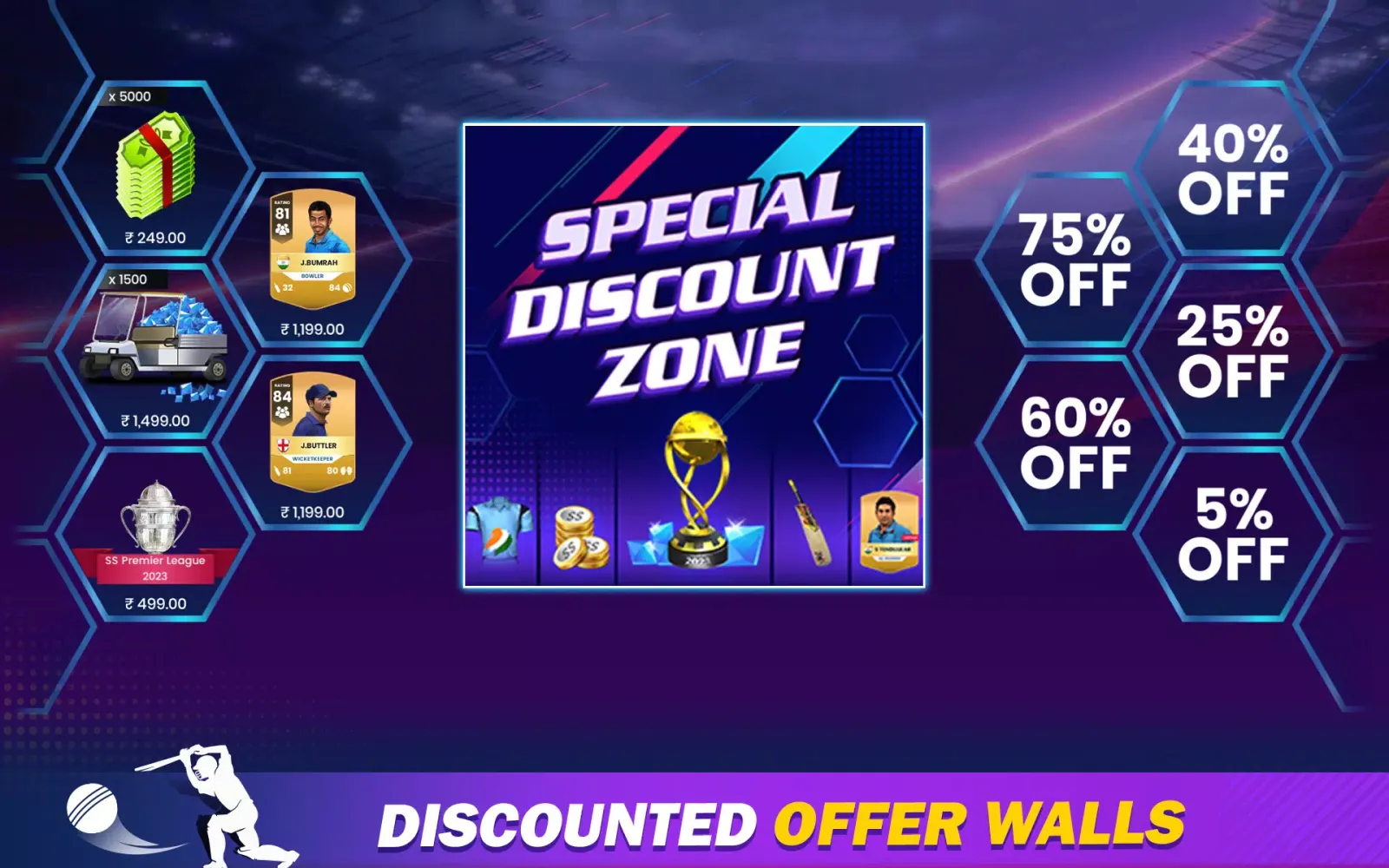 ภาพหน้าจอของ Cricket Game : Sachin Saga Pro