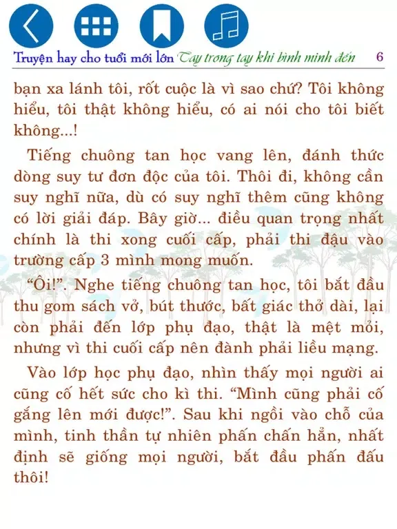 Capturas de tela do Tay trong tay khi bình minh iPad 