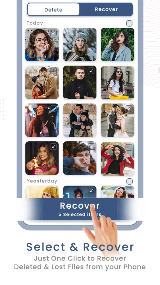 Capturas de tela do All Files Recovery & Restore