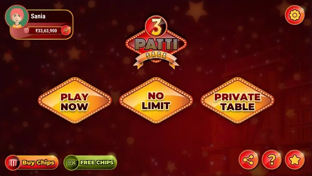 Teen Patti Game - 3 Patti SAGA应用截图