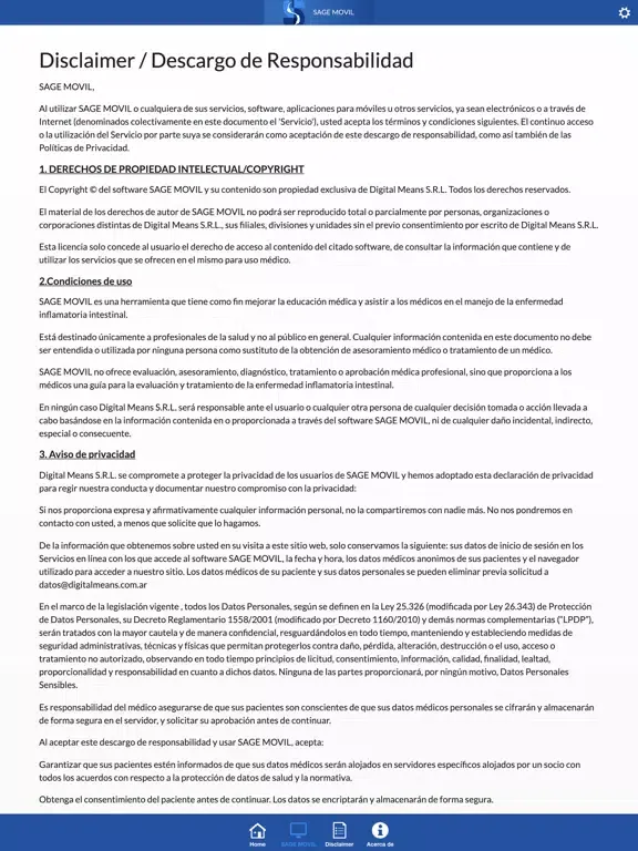 Скриншоты SAGE MOVIL iPad 