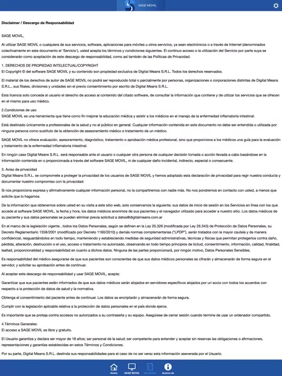 Скриншоты SAGE MOVIL iPad 