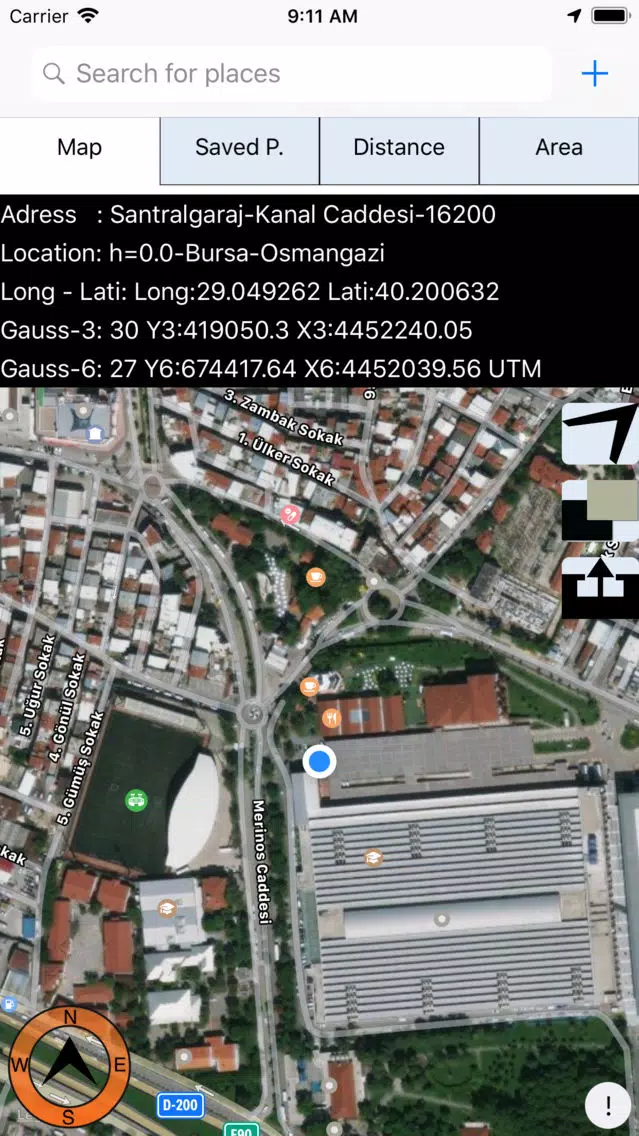 Captures d'écran de GPS GEO