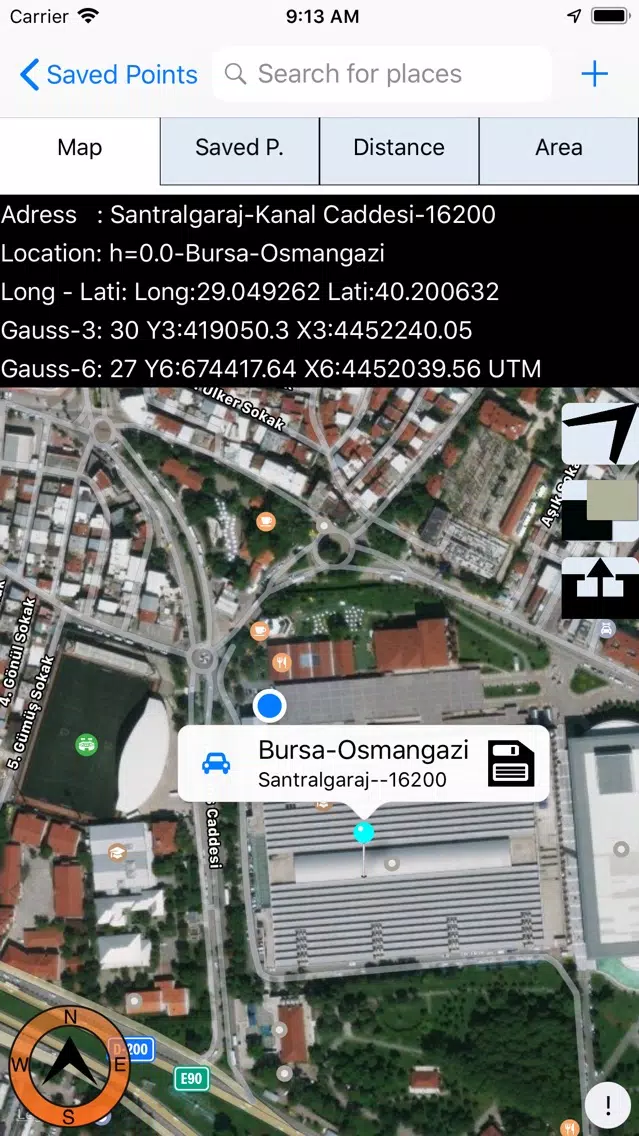 Captures d'écran de GPS GEO