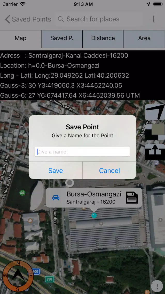 Captures d'écran de GPS GEO