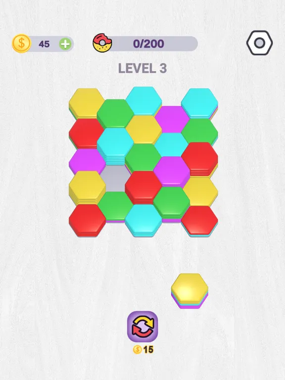Hexa Pop!！ iPad  Screenshots