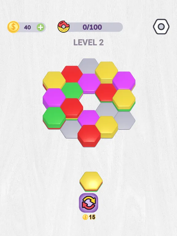 Hexa Pop!！ iPad  Screenshots
