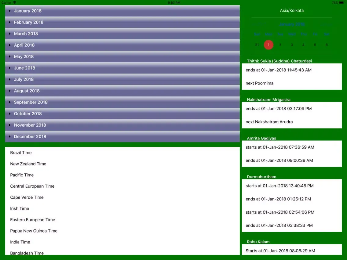 تصاویر IndianCalendar iPad 