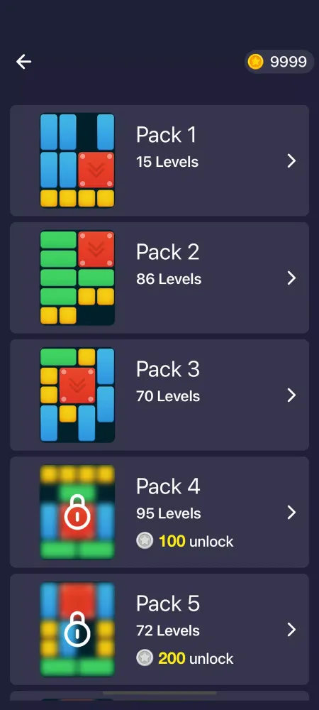 Ảnh chụp màn hình của Puzzle Packed