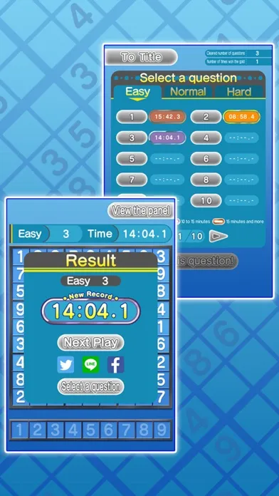 Basic NumberPlace Blue سکرین شاٹس