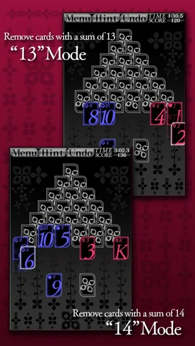 Tangkapan skrin Pyramid (solitaire)