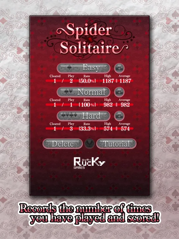 Spider Solitaire -trump game- iPad  স্ক্রিনশট