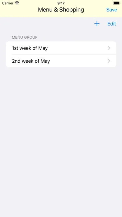 ภาพหน้าจอของ Menu & Shopping Memo