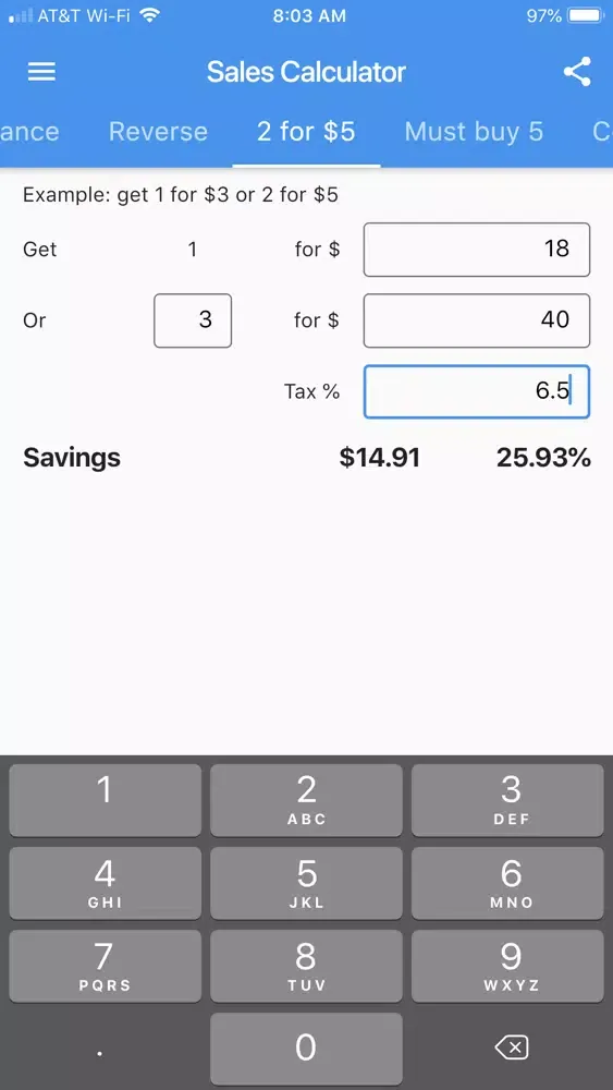 Price & Discount Calculator स्क्रीनशॉट