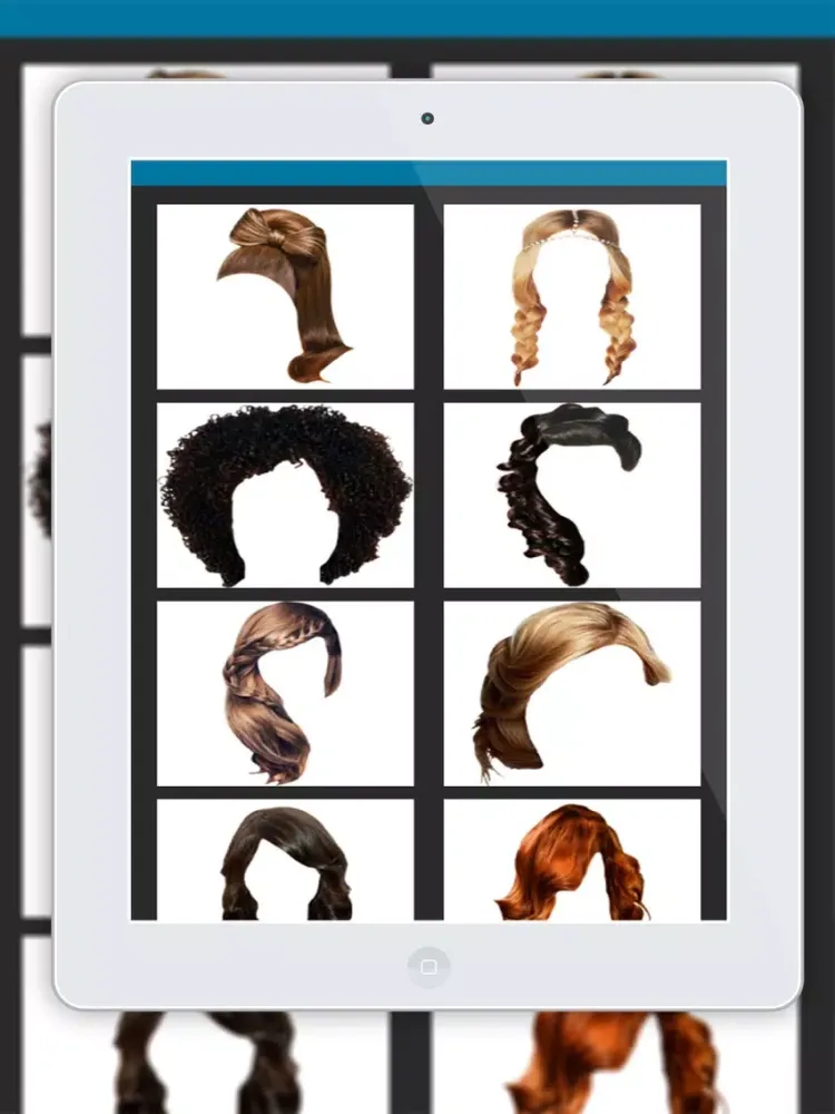 Salon Chevelure Photo Montage - Hair Style Suit for Woman iPad  سکرین شاٹس