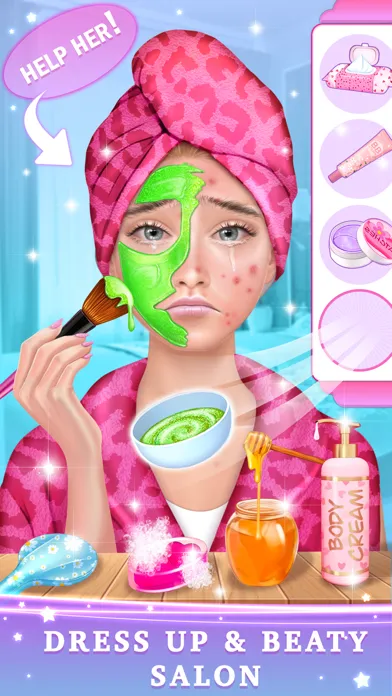 ภาพหน้าจอของ BFF Spa Makeover Dress Up Game