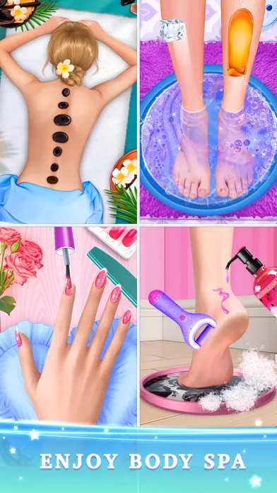 ภาพหน้าจอของ BFF Spa Makeover Dress Up Game