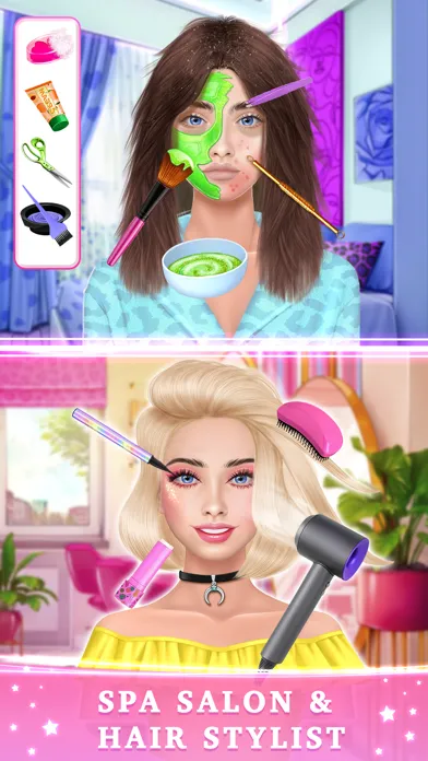 ภาพหน้าจอของ BFF Spa Makeover Dress Up Game